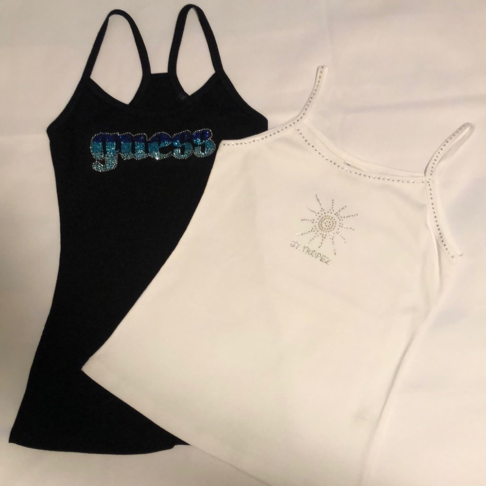 2 pc embellished tank tops